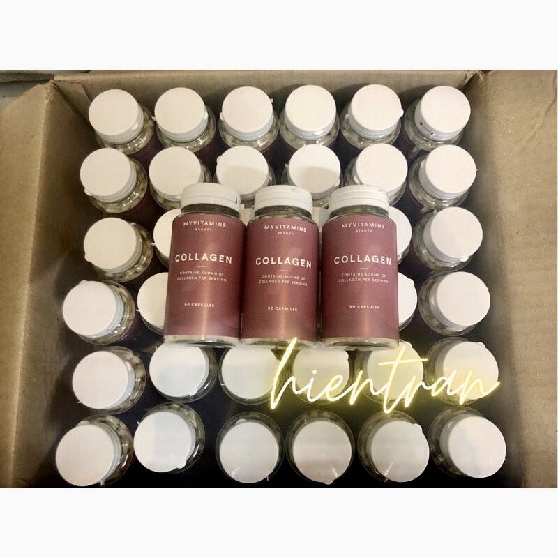 Chính hãng - Collagen Thuỷ Phân Myvitamins 90 viên chống lão hoá, làm đẹp da, tóc, móng