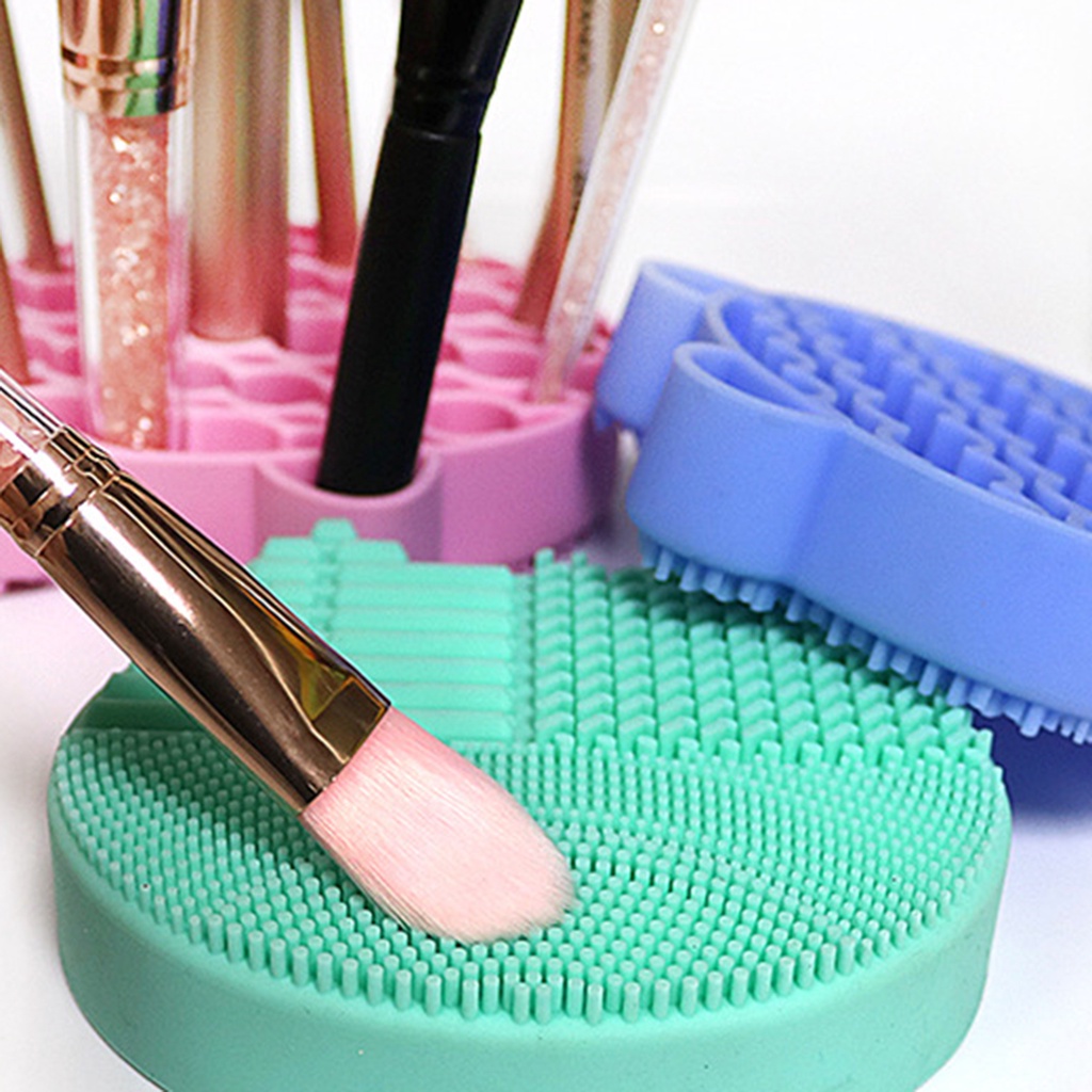 [Hàng mới về] Giá đỡ cọ trang điểm nhiều lỗ có thể tái sử dụng tiện lợi