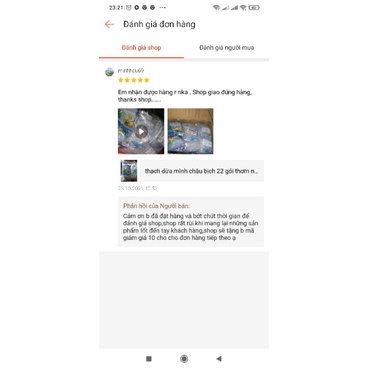 thạch dừa Minh Châu bịch 20 gói thơm ngon giòn zai