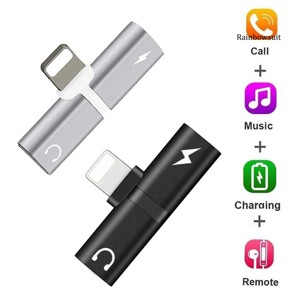Đầu chuyển đổi âm thanh tai nghe sạc 8 chấu mini dành cho IP