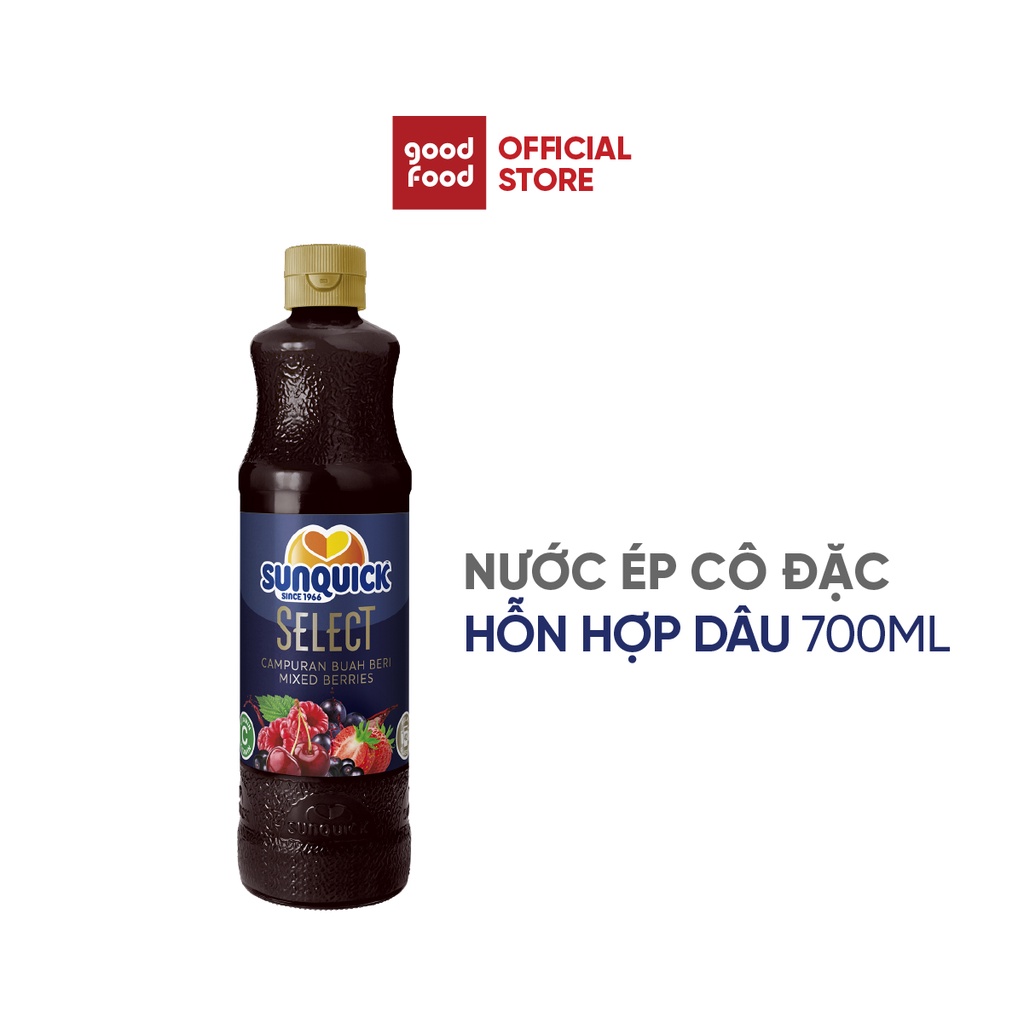 Nước ép trái cây Berry tổng hợp các loại dâu Sunquick Mixed Berries Drink