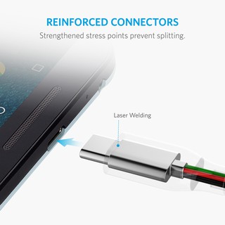 Cáp Anker PowerLine+ USB 3.0 ra USB-C - 1.8m - A8169