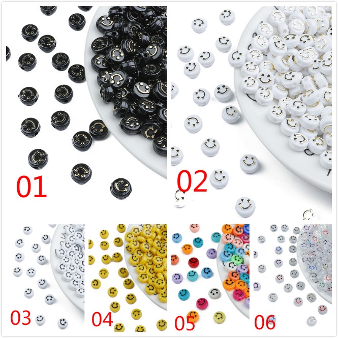 Cuộn 500 hạt thủy tinh trong suốt co giãn làm trang sức diy