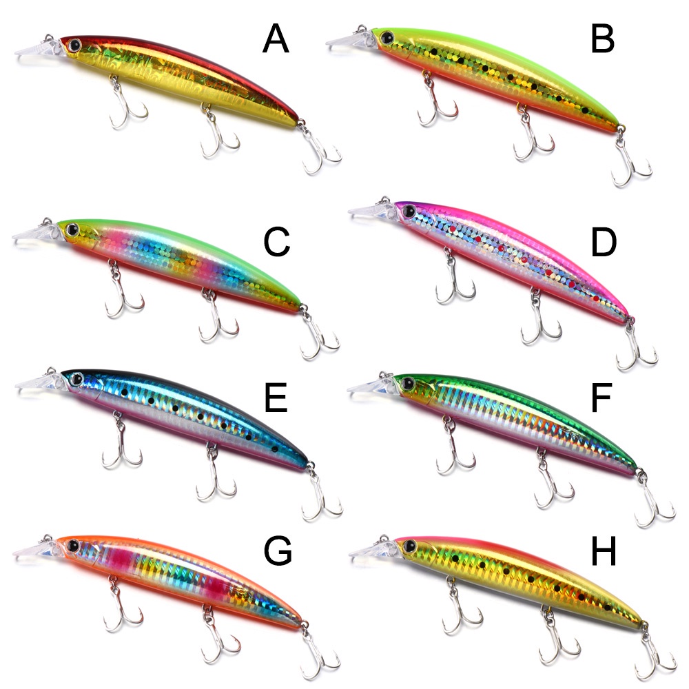 Mồi Câu Cá Giả Dạ Quang Cứng 110mm 19g Chuyên Nghiệp