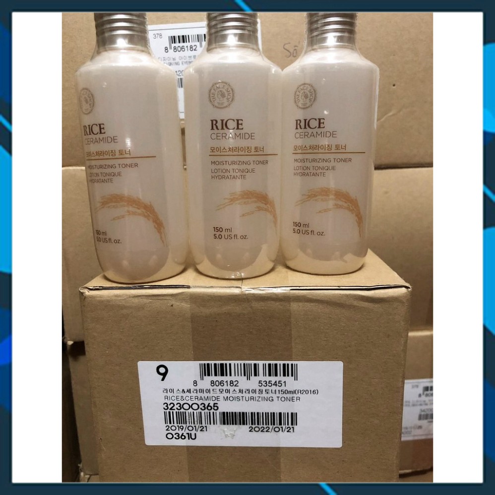 Nước hoa hồng gạo The Face Shop Rice Ceramide Moisture Toner