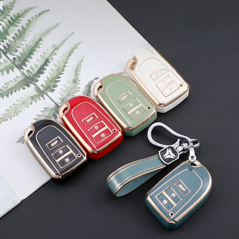 Vỏ Bảo Vệ Chìa Khóa Xe Hơi Toyota Yaris Highlander Smart Sienta MPV Spade Hiace 200 Series Toyota Vios 2021 2022 Yaris HAIs 2020 Hiace 200 Sienta 3 2019 Prado Yaris Vios 2020