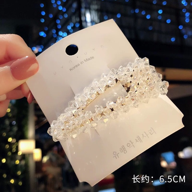 Kẹp tóc pha lê đáng yêu cho bé