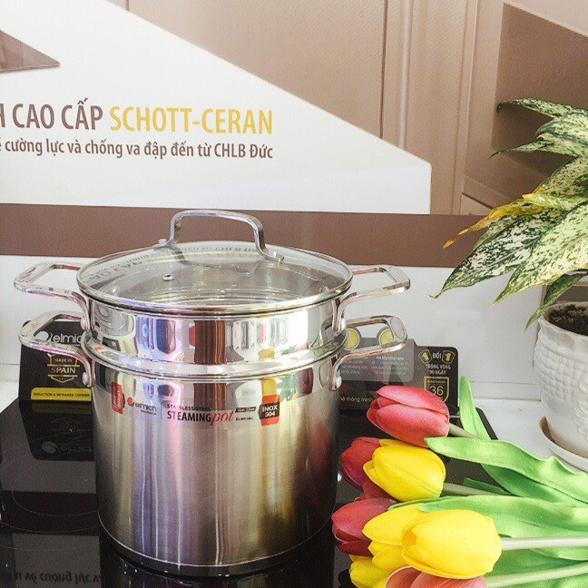 NỒI HẤP INOX 304 ELMICH 22CM EL3360, 26CM EL3361