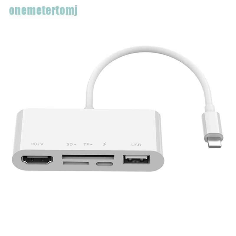 Đầu Đọc Thẻ Nhớ Cổng Lightning Sang Usb Sd Tf 1080p