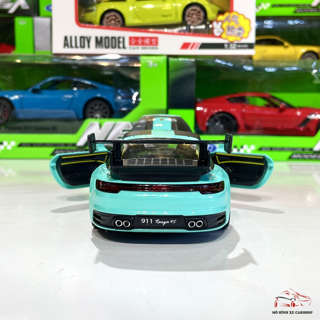 Mô hình xe ô tô Porsche 911 Targa 4s Weissach có mui tỉ lệ 1:32 hãng Alloy 2 màu