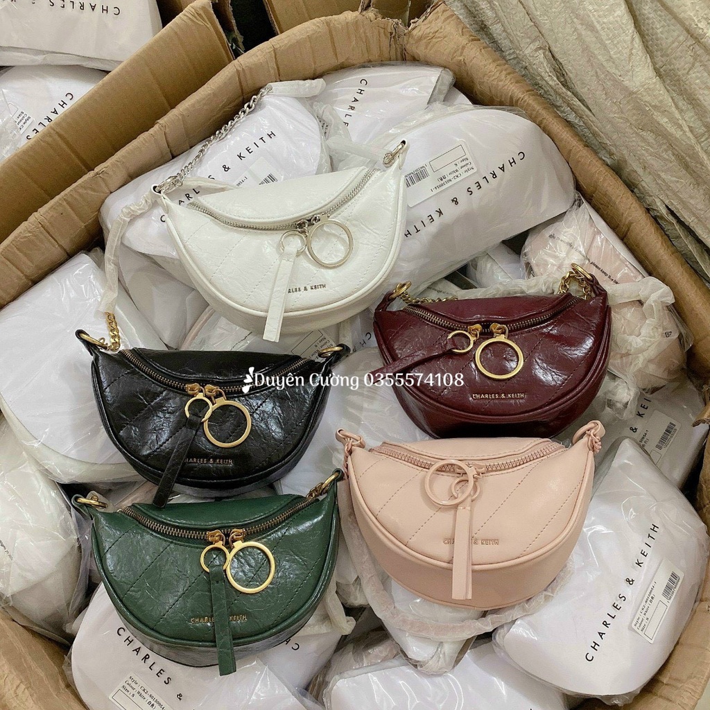 Túi Bao Tử C.K hàng QC kèm dây xích và 2 dây da vỡ hộp size 20cm SHOP DUYÊN CƯỜNG688