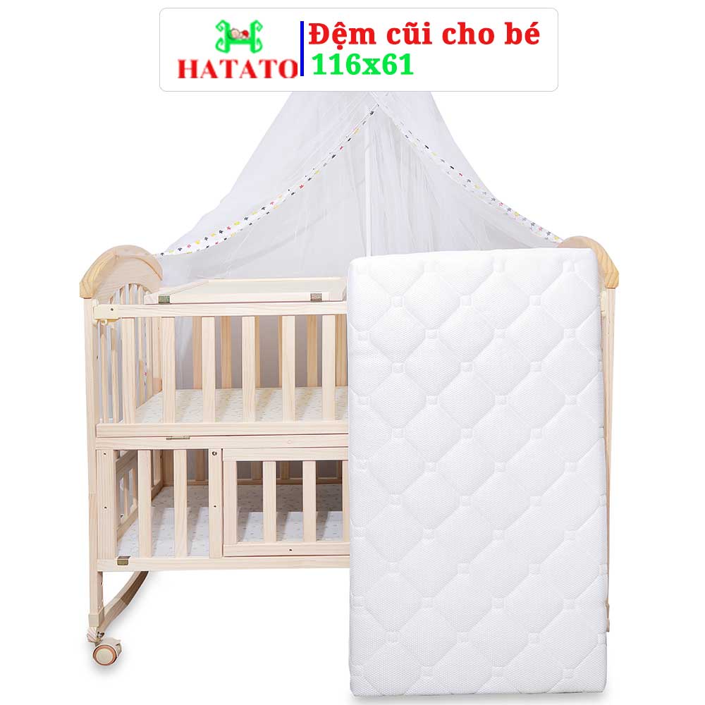 Đệm Cũi Cho Bé Hatato Size 114x62