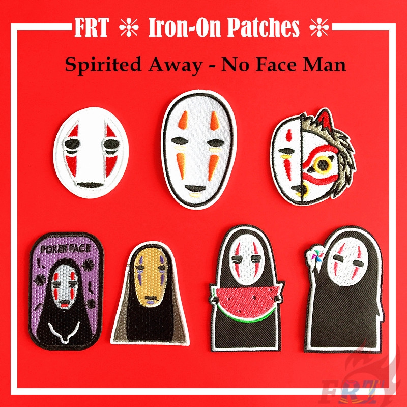 Miếng vá quần áo hình nhân vật Vô Diện phim anime Vùng đất linh hồn của Miyazaki Hayao