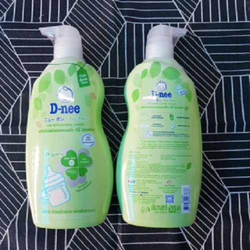 Nước Rửa Bình Sữa Dnee Dạng Chai 620ml Mẫu Mới