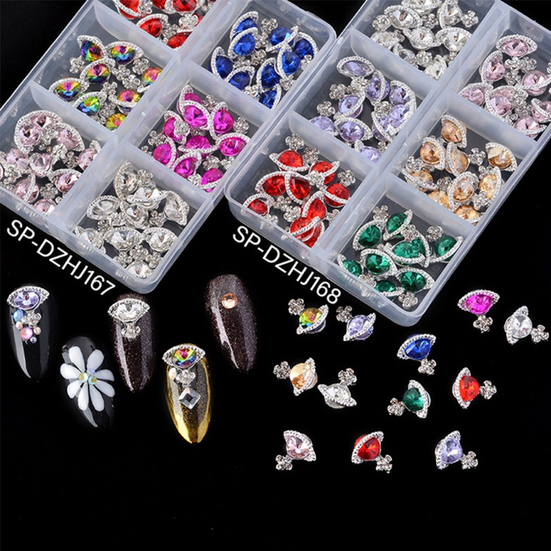 Miếng Dán Trang Trí Móng Tay Hình Hành Tinh Đính Đá Acrylic DIY