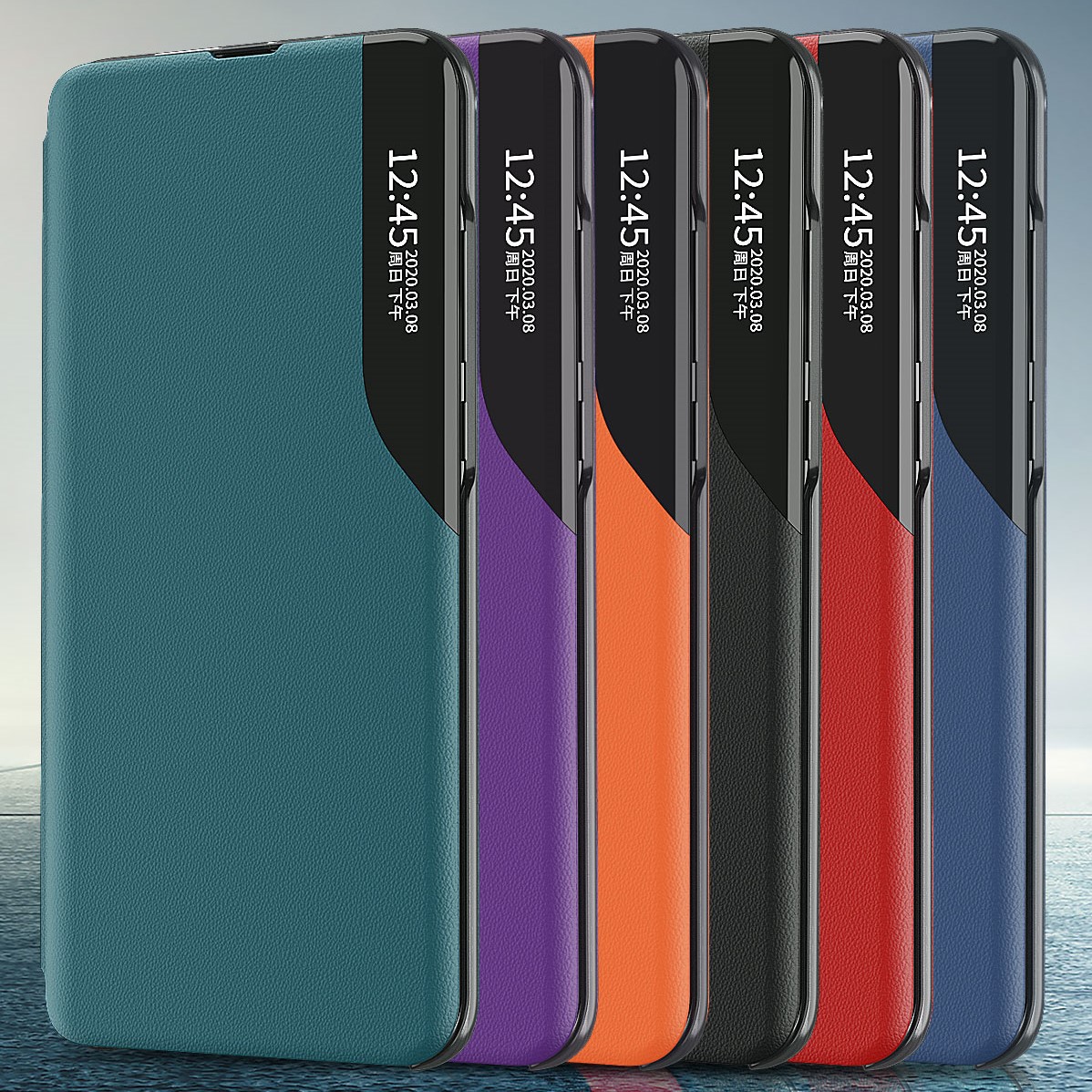 Bao Da Điện Thoại Nắp Lật Từ Tính Tự Động Tắt / Mở Thông Minh Cho Xiaomi Redmi 9 9a 9c 9t Redmi Note 9 Pro Max Note 9s Redmi 9t 10x 4g Ốp