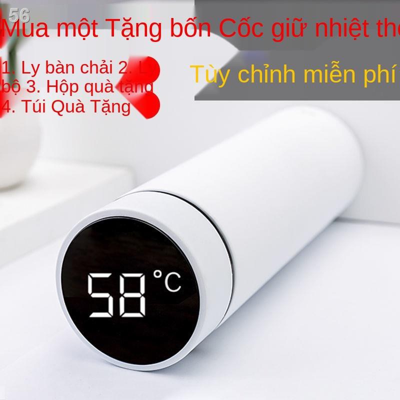 Smart Thermos Cup Men Women 316 Cao cấp bằng thép không gỉ di động cốc nước nhỏ kinh doanh trà chữ tùy chỉnh