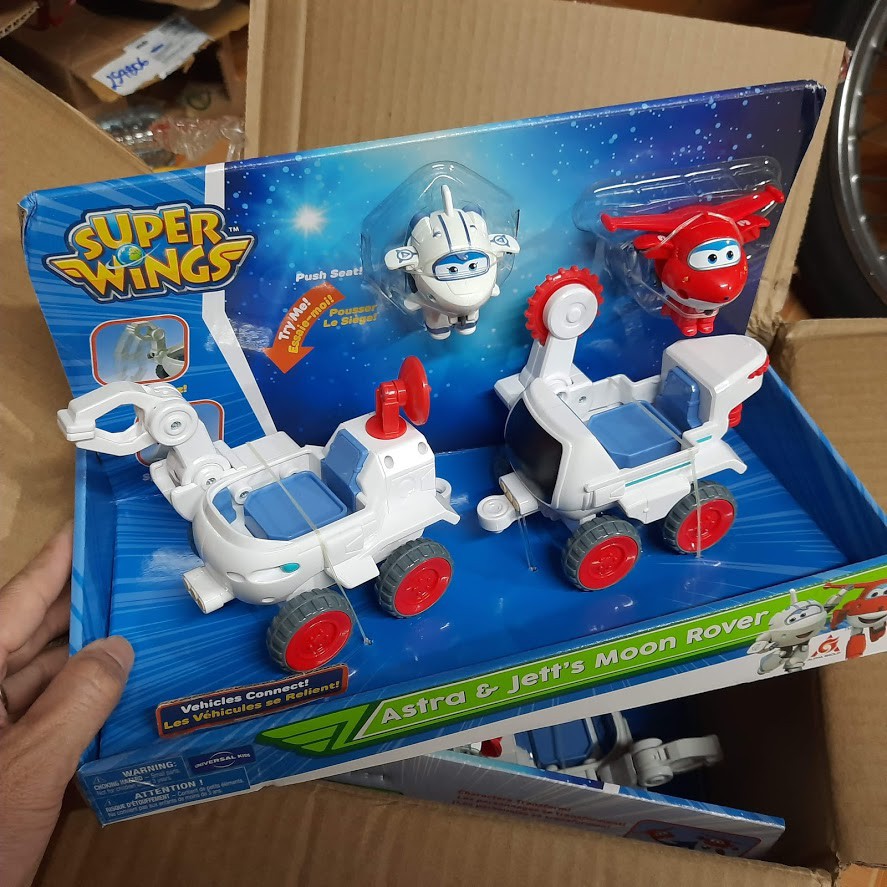 Bộ xe mô hình super wings Xe thám hiểm không gian của Astra bí ẩn Mô hình đồ chơi Đội bay siêu đẳng