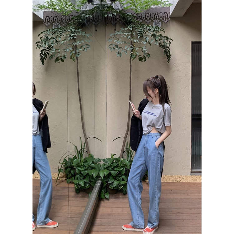 Áo Thun cotton Tay Ngắn Dáng Rộng In Chữ Thời Trang Mùa Hè Hàng Mới Dành Cho Bạn Nữ 2022