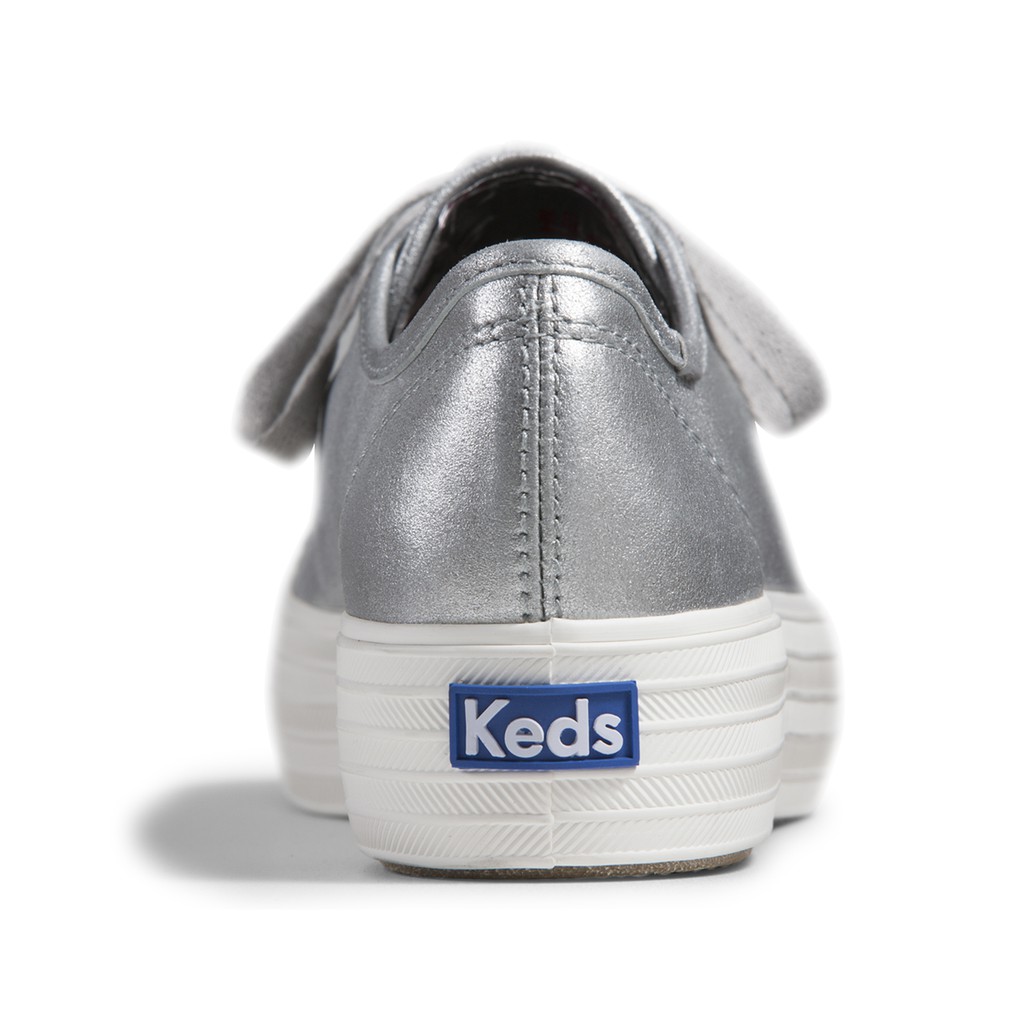 Giày Keds Nữ - Triple Kick Metalic Suede Silver - KD057304