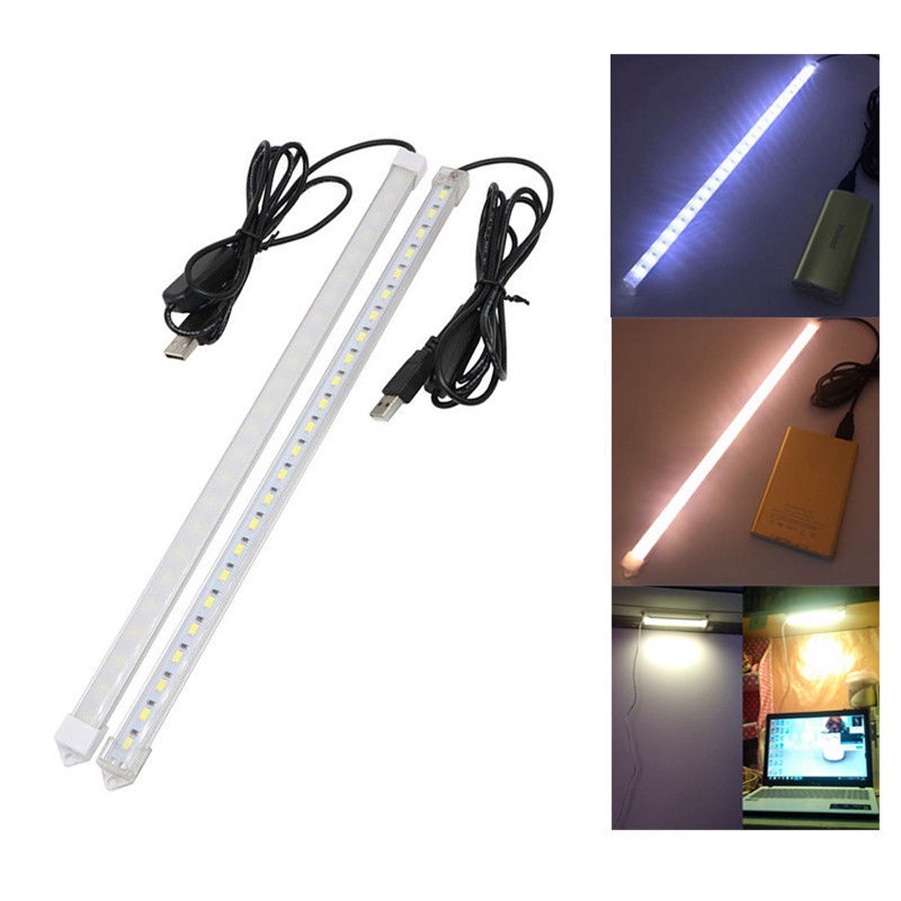 Thanh Đèn LED 36 Bóng 50cm 8W Cổng USB DC 5V Có Công Tắc Bật / Tắt
