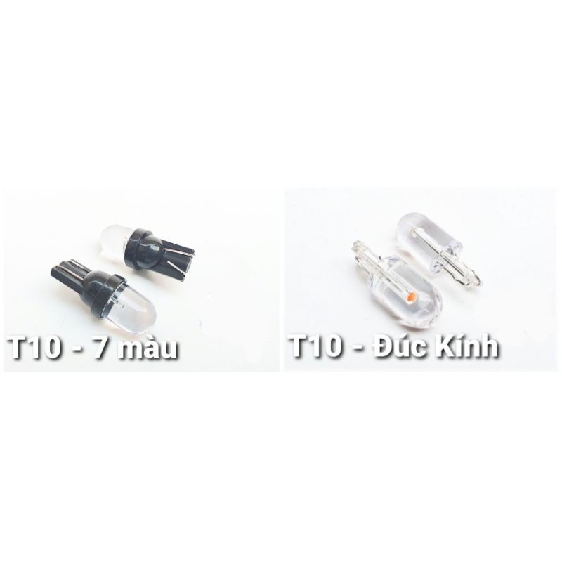 1 chiếc đèn led lắp xi nhan, demi, báo số ... chân t10 cho các dòng xe