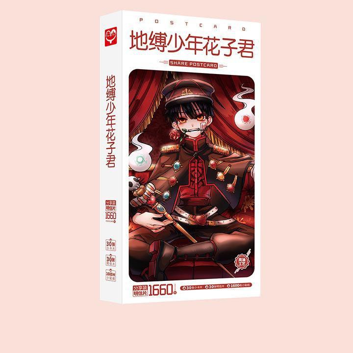 (M1660) Hộp ảnh Postcard Ác quỷ trong nhà xí Toilet-bound Jibaku Shounen Hanako-kun in hình anime chibi 1660 ảnh