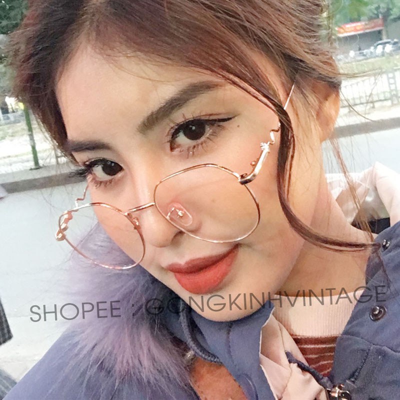 Gọng kính cận nữ ⚡𝑭𝑹𝑬𝑬𝑺𝑯𝑰𝑷⚡ chất liệu kim loại mảnh nhẹ 29105 - Fiveminutes Eyewear cắt cận 0-6 độ | BigBuy360 - bigbuy360.vn
