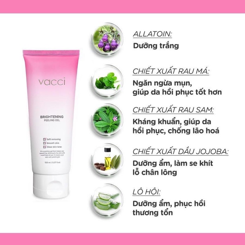 Gel tẩy tế bào chết VACCI