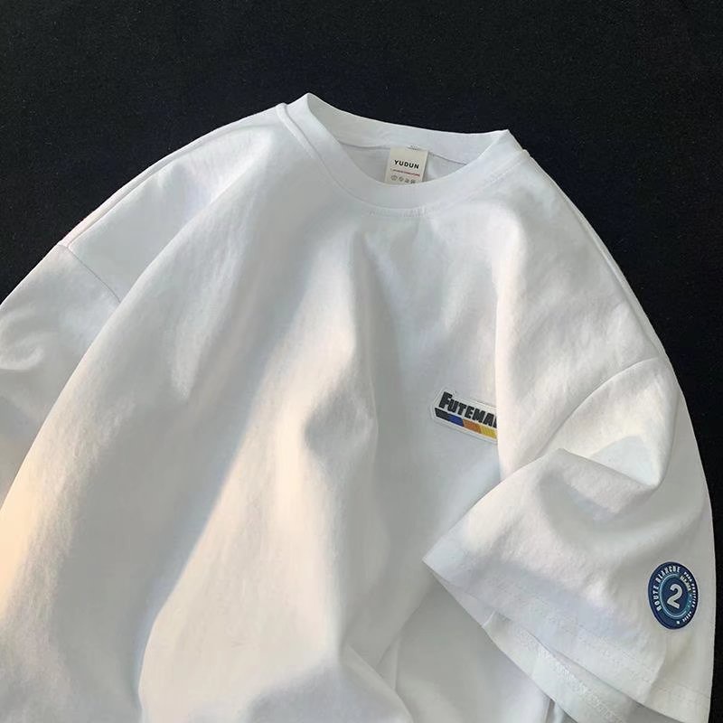 Áo Thun Cotton Tay Ngắn Size M-8XL Phong Cách Hong Kong Cho Nam Nữ