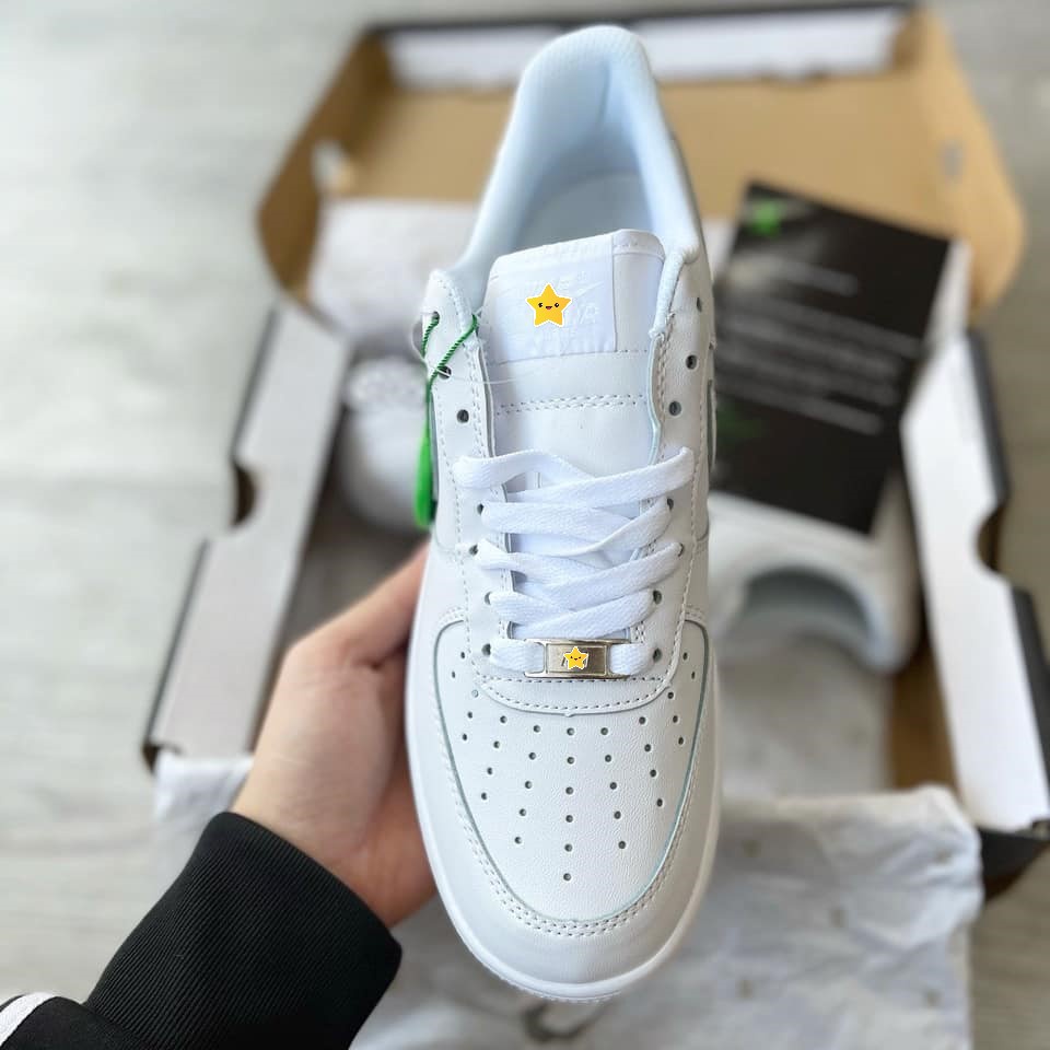 Giày thể thao AF1 Trắng, Giày sneaker air force 1 trắng full nam nữ siêu hot dễ phối đồ Full BoxBill