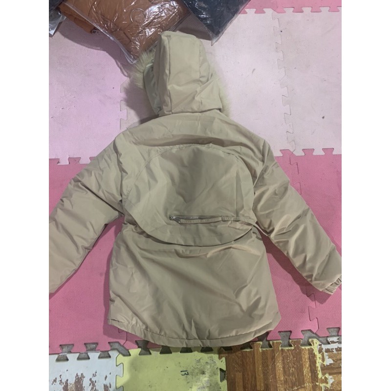 Áo Khoác Nữ KaKy Lót Lông Dáng Dài-Thời Trang Đông Chuẩn Quảng Châu