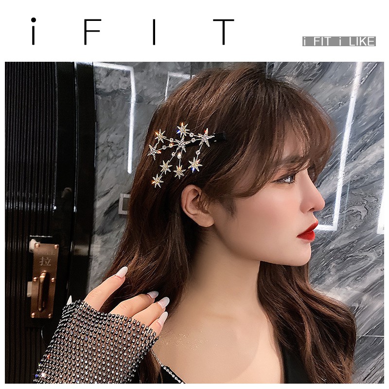 Mặc gì đẹp: Tinh tế với Kẹp tóc iFIT thời trang đính đá long lanh phong cách Hàn Quốc đáng yêu