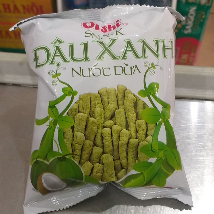 Bim Bim Oishi Snack Đậu Xanh Nước Dừa gói 16g