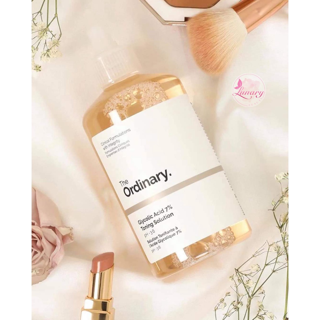 Nước Hoa Hồng The Ordinary Glycolic Acid 7% Toning Solution PH~3.6 240ml - Tẩy Tế Bào Chết - Lunary Beauty