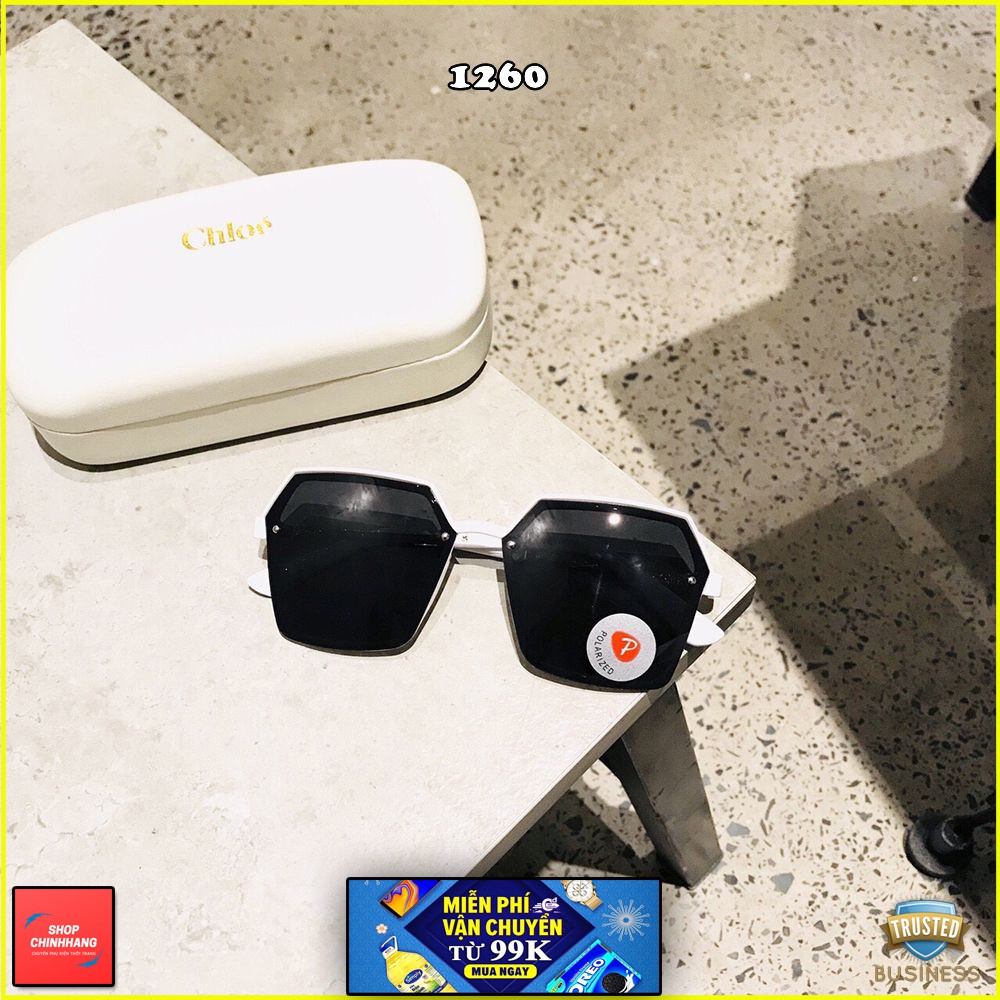 KÍNH MÁT NỮ THỜI TRANG GỌNG XI TỐT - TRÒNG POLARIZED SÀNH ĐIỆU SH1260