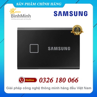 Ổ Cứng SSD Di Động 500GB/1TB/2TB Samsung External T7 Touch USB 3.2 Gen2 – Bản Vân Tay (MU-PC500 / MU-PC1T0 / MU-PC2T0)