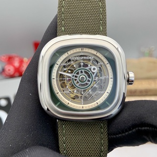 Đồng Hồ Nam [Sevenfriday - T2/01] - Automatic - Hộp Gỗ, Sách, Thẻ Bảo Hành 2 năm , Khăn, Dây Cao Su Cao Cấp Tặng Kèm