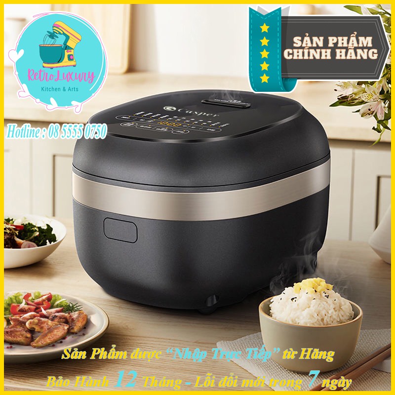 Nồi cơm điện tử cao tần CASPER CI-15RC01 1.5Lít màu đen bảo hành 12 tháng