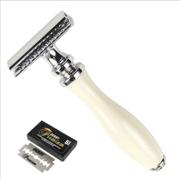 Dao Cạo Râu Parker 111W Safety Razor + Tặng kèm Lưỡi Cạo Derby Premium Double Edge Safety Razor Blades