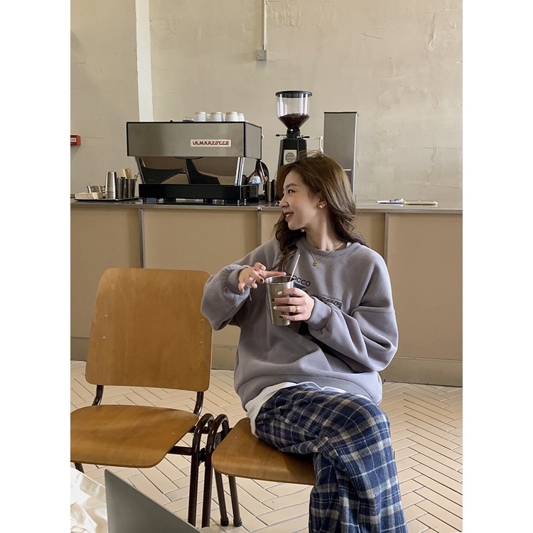 Áo Nỉ Sweater nữ Cao cấp Hàn Quốc Áo Sweater nữ Form rộng In hình Ulzzang Thời trang | BigBuy360 - bigbuy360.vn