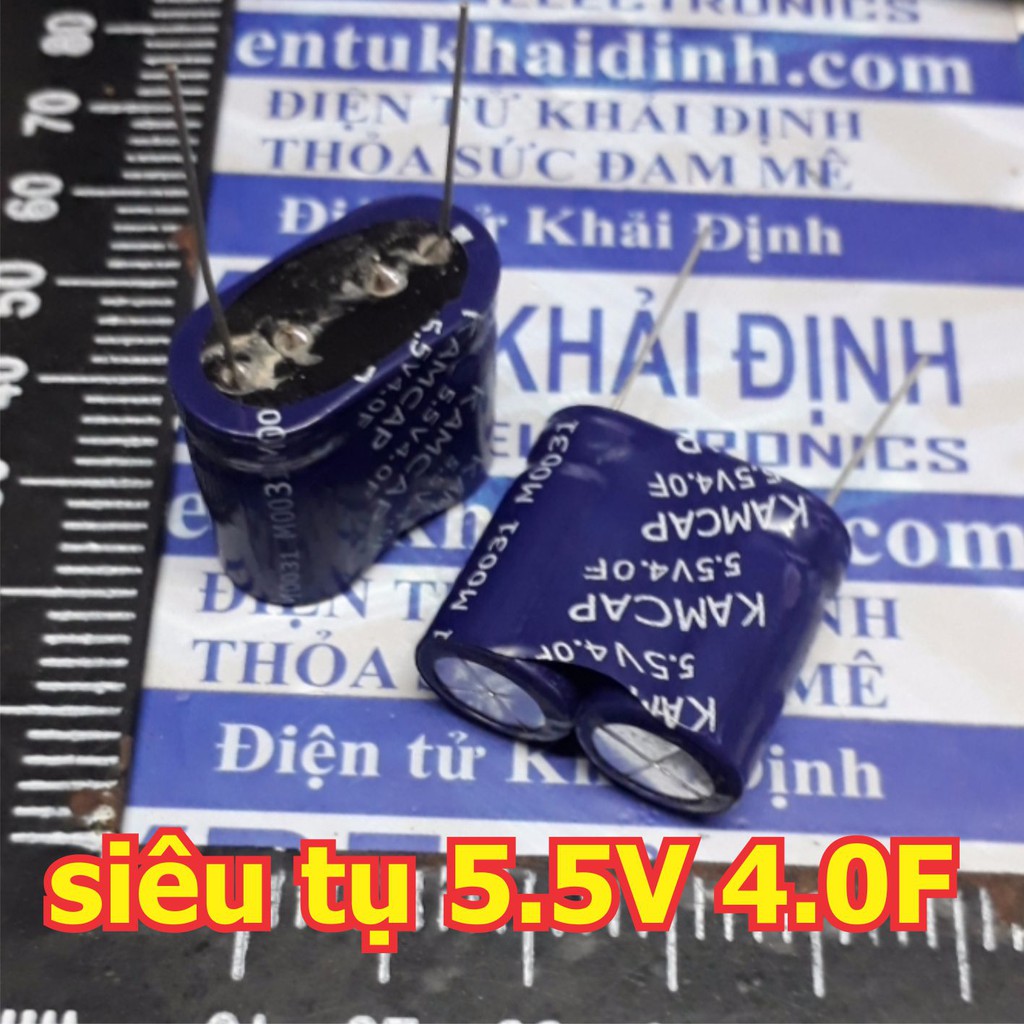 siêu tụ điện, tụ dung lượng cao 5.5V 4F 4.0F SP-5R5-Z405UY KAMCAP kde5224