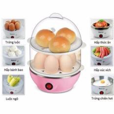 Nồi luộc trứng và hấp thức ăn 2 tầng đa năng