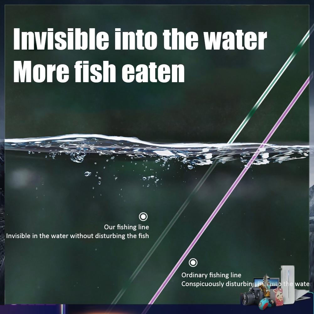 Cuộn dây câu cá bện 4 sợi PE dài 100m 0.4-10.0