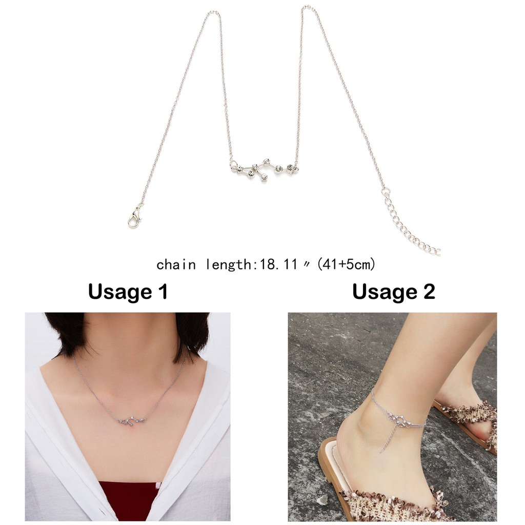 Dây chuyền mặt kiểu dáng chòm sao đính đá trẻ trung thời trang