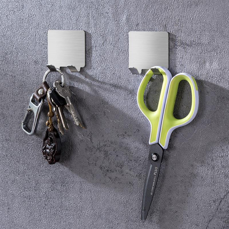 Móc Inox 304 Hook Kép Dán Tường Treo Đồ Đa Năng Dính Siêu Chắc