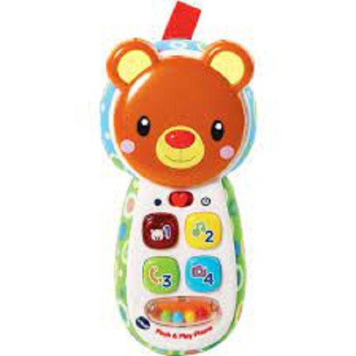 Đồ Chơi Trẻ Em Vtech - 80-502703 Play Phone - Điện Thoại Gấu (Xanh)