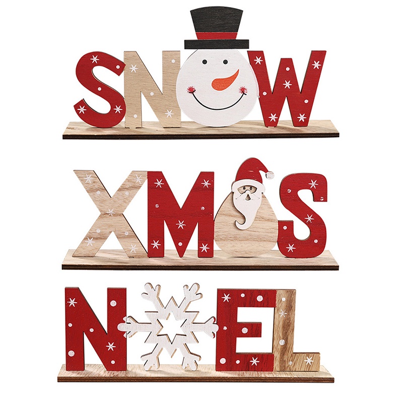 Phụ Kiện Trang Trí Giáng Sinh Hình Ông Già Noel / Người Tuyết / Người Tuyết Để Bàn Trang Trí Nội Thất