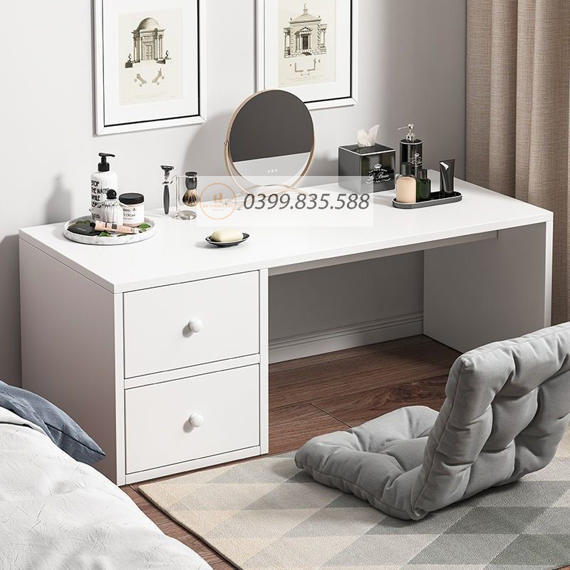 Bàn trang điểm ngồi bêt bàn học gỗ ngồi bệt đa năng phong cách hàn quốc tối giản tiện lợi