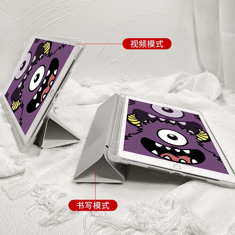 Bao Da Máy Tính Bảng Họa Tiết Cậu Bé Mắt To Cho Ipad 9 5 / 6 / 7 / 8 / 9th Gen Mini4 / 5 / 6 Air1 / 2 / 3 / 4 / 5 Pro 10.5 '' 11 '' 12.9 '' 2018 2020 2021